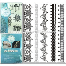 New 2015 high quality big sexy black lace tattoo designs wholesale price j005